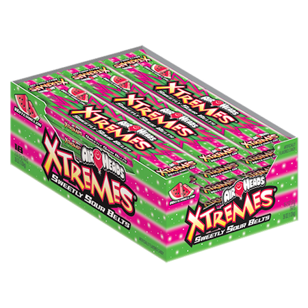 Airheads Extreme Sour Belts Watermelon - 18ct CandyStore.com