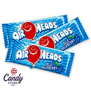 Airheads Mini Candy Bars Blue Raspberry - 5lb CandyStore.com