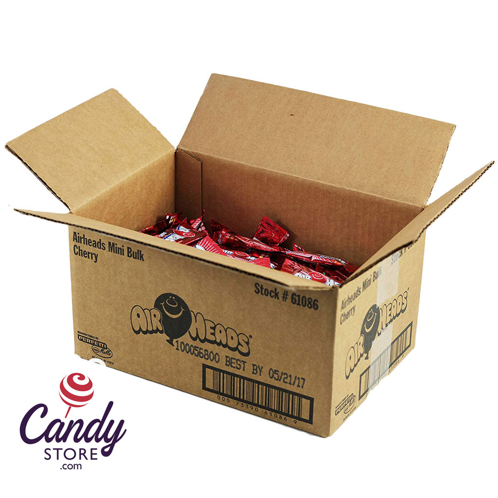 Airheads Mini Candy Bars Cherry - 8lb CandyStore.com