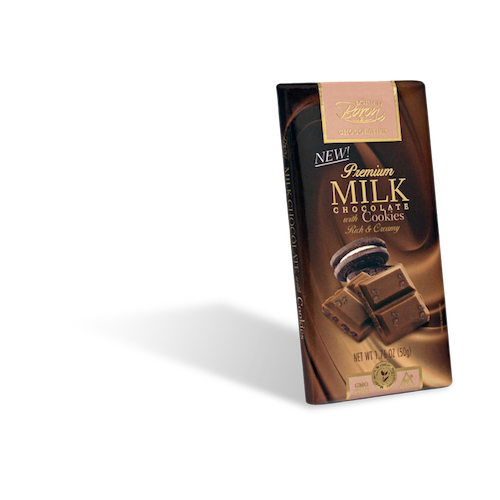 Baron Milk Chocolate with Cookies Bar - 12ct CandyStore.com