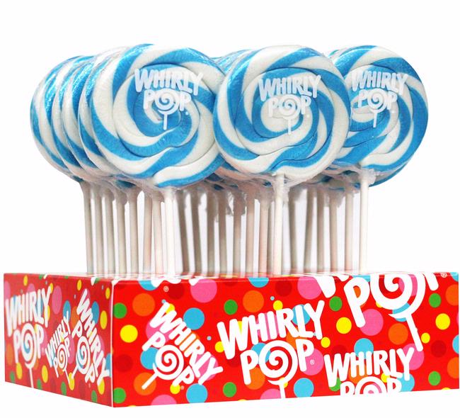 Blue Whirly Pops - 24ct Displays CandyStore.com