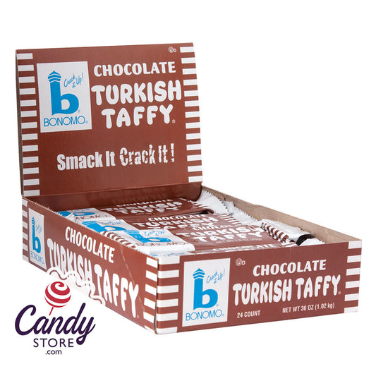 Bonomo Turkish Taffy Chocolate - 24ct CandyStore.com