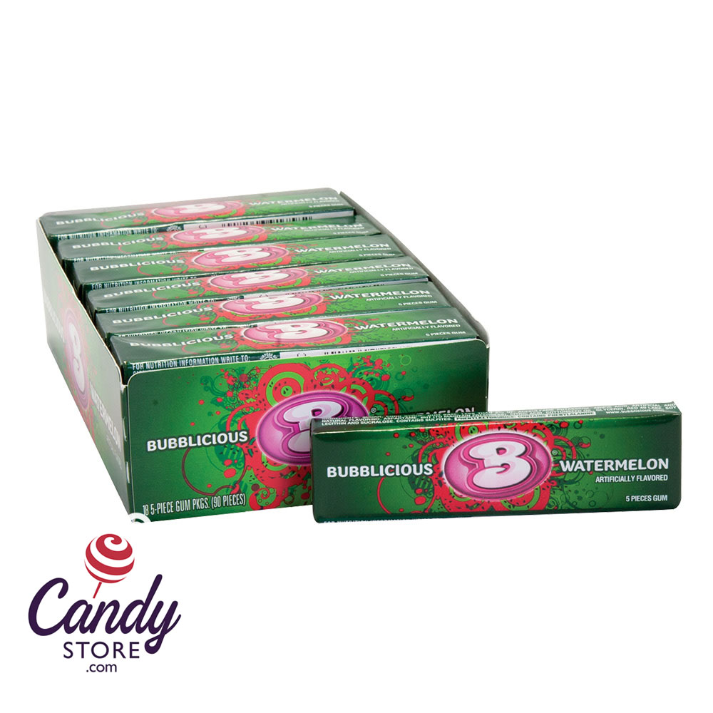 Bubblicious Watermelon Gum 18ct