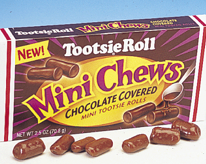 Chocolate-Covered Tootsie Rolls - Theater Box - 12ct CandyStore.com