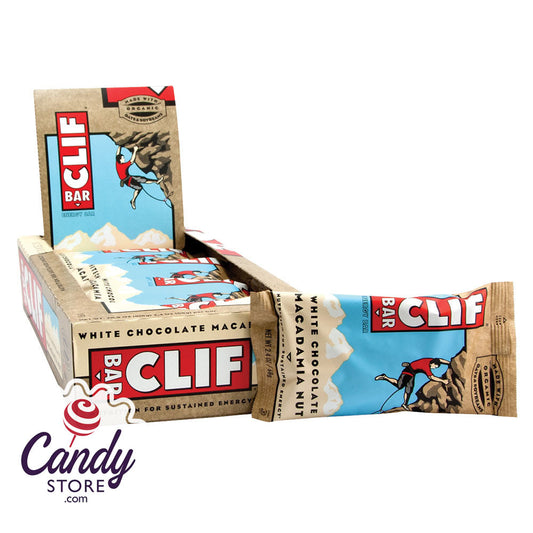 Clif Bar White Chocolate Macadamia Nut 2.4oz Bar - 12ct CandyStore.com