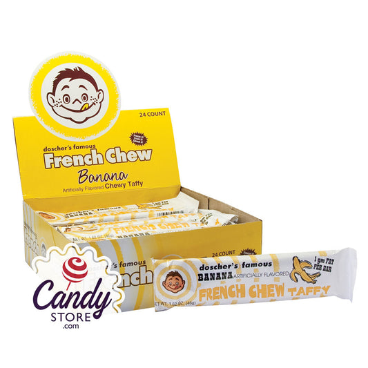 Doscher's Banana French Chew Taffy 1.62oz - 24ct CandyStore.com