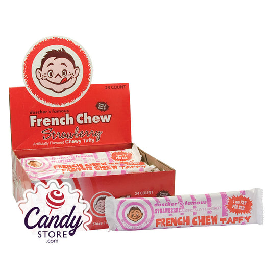 Doscher's Strawberry French Chew Taffy 1.62oz - 24ct CandyStore.com