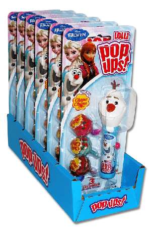 Frozen Olaf Pop Ups Lollipops Toys - 6ct