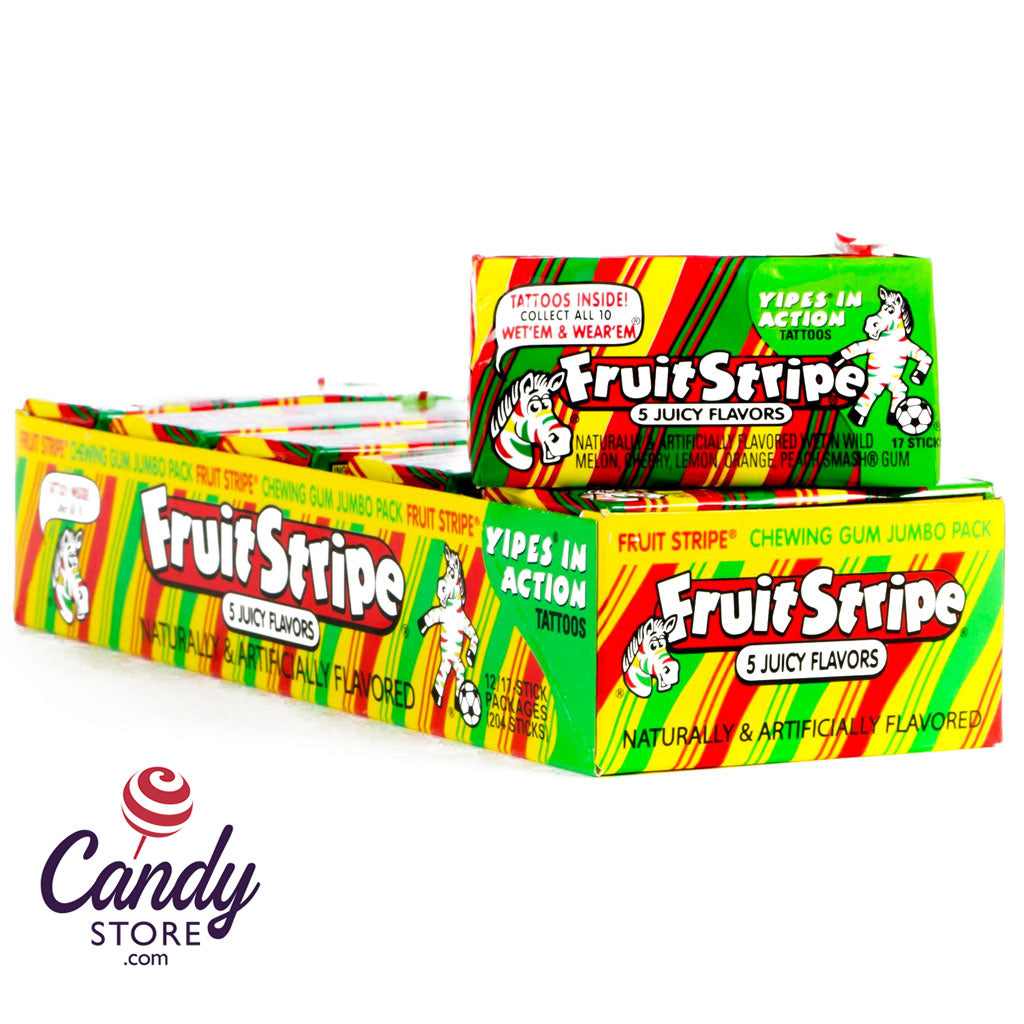 Fruit Stripe Original Gum - 12ct CandyStore.com