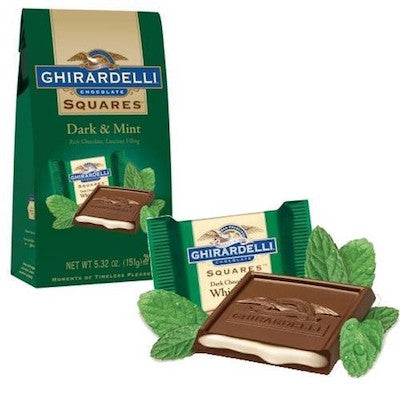 Ghirardelli Dark Chocolate Squares, Mint - 5.32 oz