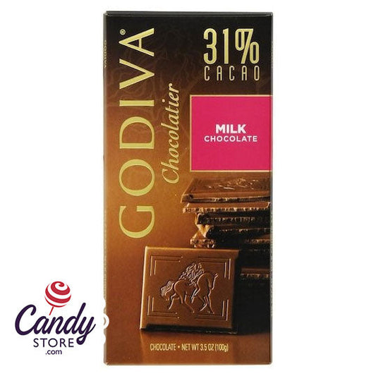 Godiva Milk Chocolate Tablet Bars - 10ct CandyStore.com