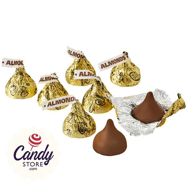 Gold Hershey Kisses Almonds - 4.17lb Bulk CandyStore.com