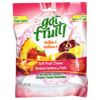 Gotfruit Soft Fruit Chews Bags - 12ct 