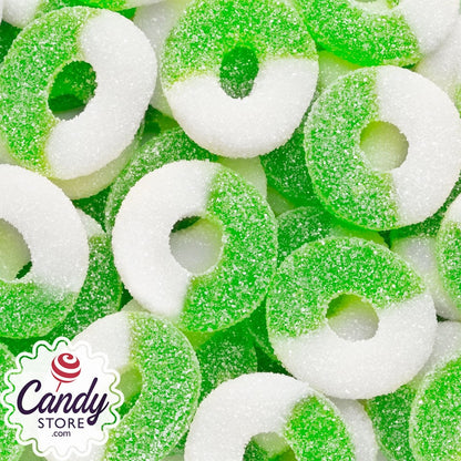 Green Apple Gummy Rings Candy - 5lb CandyStore.com