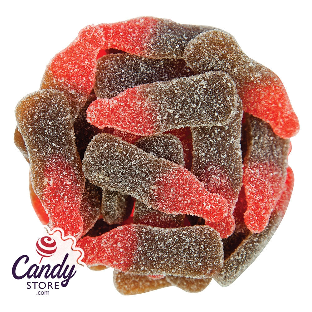 Gummi Sour Cherry Cola Bottles - 6.6lb CandyStore.com