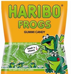 Haribo Frogs Gummi Candy 5oz Bag - 12ct CandyStore.com