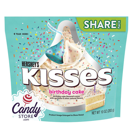 Hershey's Kisses Birthday Cake 10oz Pouch - 8ct CandyStore.com