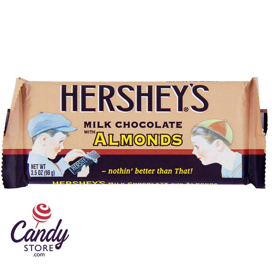 Hershey's Milk Chocolate Nostalgia Almond Bar - 24ct CandyStore.com