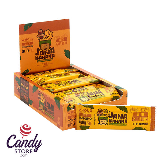 Jana Banana Banana Bar With Peanut Butter 1.41oz - 12ct CandyStore.com