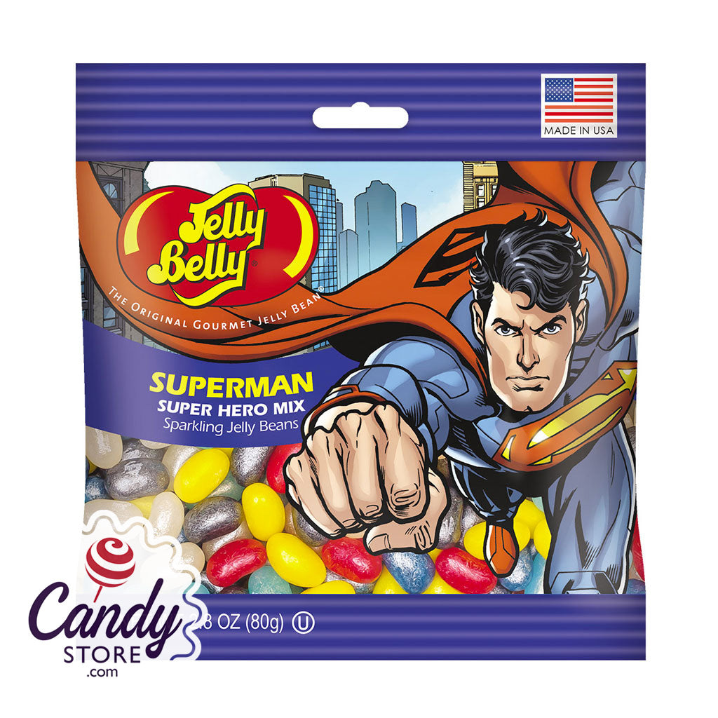 Jelly Belly Superman Jelly Beans 2.8oz Bags - 12ct – Candystore.com