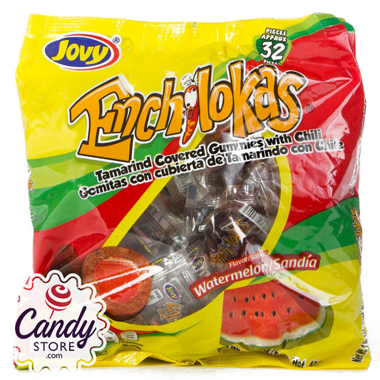 Jovy Enchilokas Sandia Chile Watermelon Gummy Candy - 24ct CandyStore.com