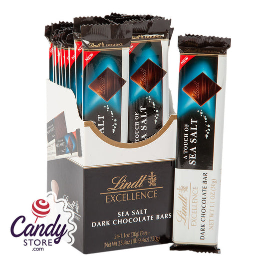 Lindt Excellence Sea Salt Dark Chocolate 1.1oz Stick - 24ct CandyStore.com