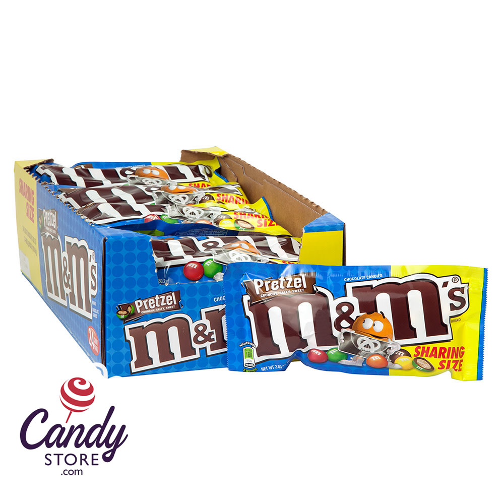 M&M's Chocolate Candies, Pretzel - 8 oz bag