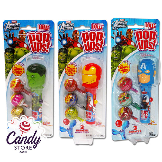 Marvel Avengers Pop-Ups Lollipops Toys - 6ct CandyStore.com