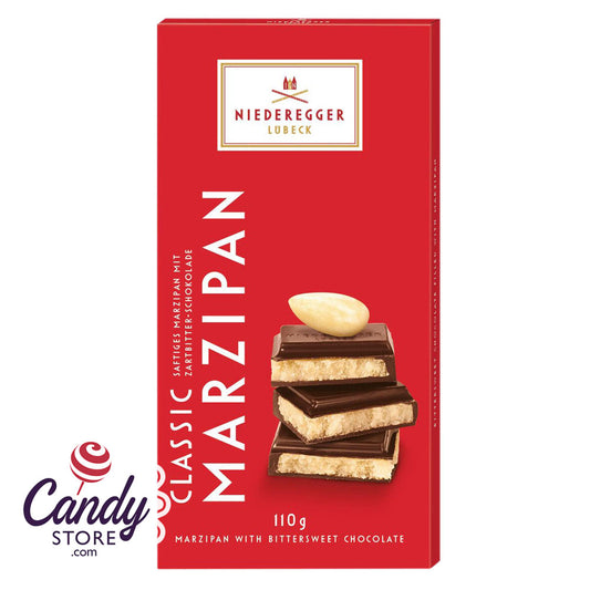 Niederegger Classic Bittersweet Marzipan 3.88oz Bar - 10ct CandyStore.com