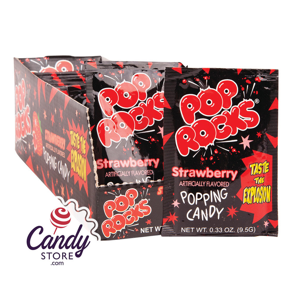 Pop Rocks Strawberry 0.33oz - 24ct CandyStore.com