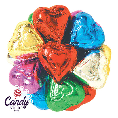 Rainbow Milk Chocolate Hearts - 5lb CandyStore.com