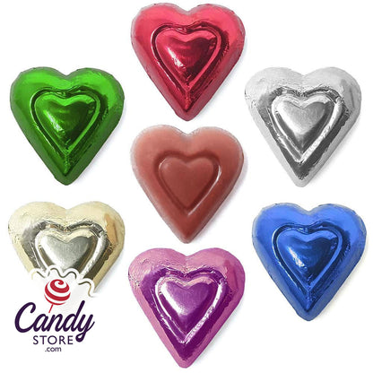 Rainbow Milk Chocolate Hearts - 5lb CandyStore.com