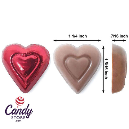 Rainbow Milk Chocolate Hearts - 5lb CandyStore.com