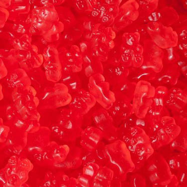 Red Strawberry Gummi Bears - 5lb Bulk | CandyStore.com