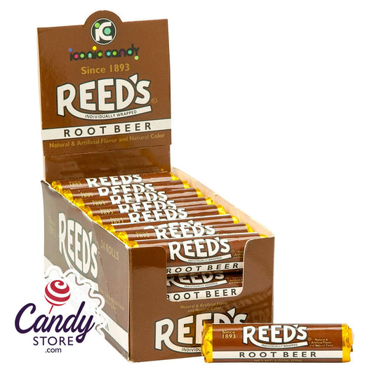 Reed's Root Beer Hard Candy Rolls - 24ct CandyStore.com