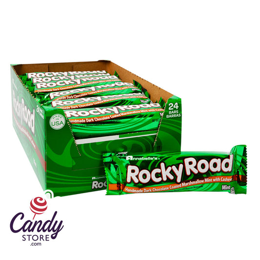 Rocky Road Bars Dark Chocolate Mint - 24ct CandyStore.com