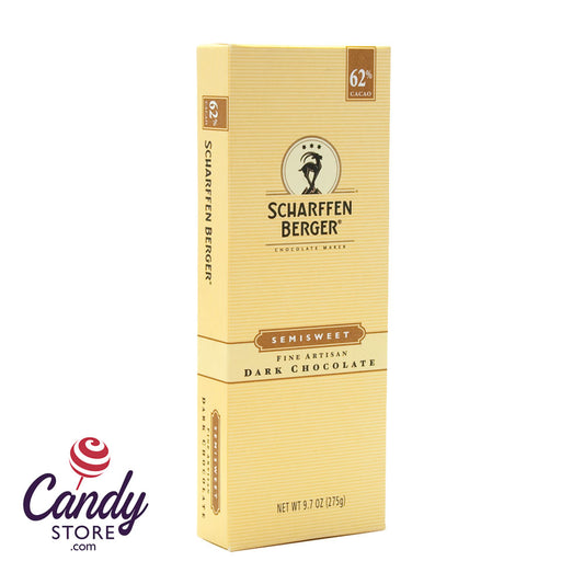 Scharffen Berger 62% Semisweet Chocolate 9.7oz Baking Bar - 6ct CandyStore.com