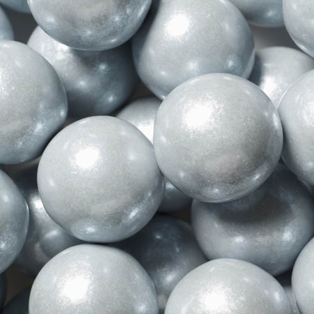 Silver Gumballs - 2lb CandyStore.com