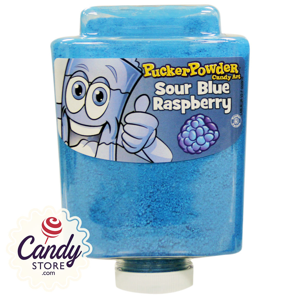 Sour Blue Rapsberry Pucker Powder Candy Art - 9oz Bottle CandyStore.com