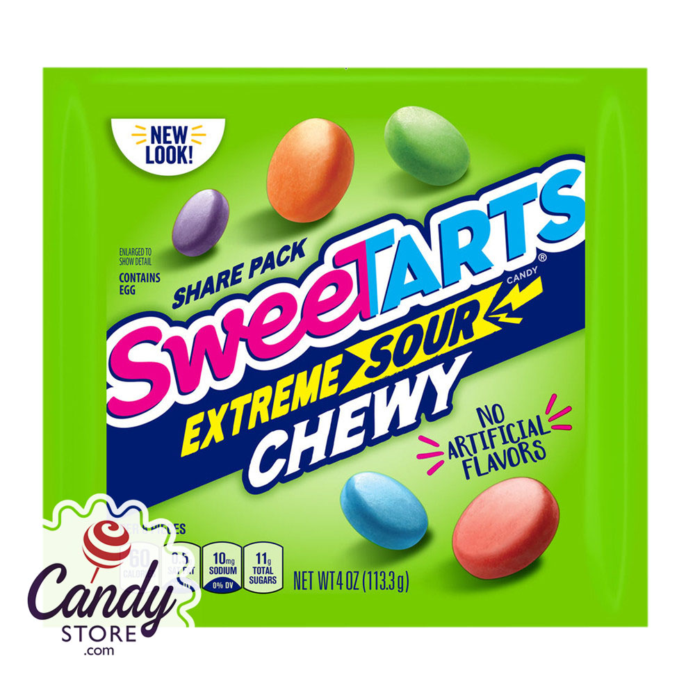 SweeTARTS Extreme Chewy Sour Candy, 11 oz Resealable Bag 