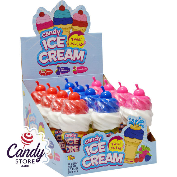 Candy Ice cream Twist-N-Lik Candy, Strawberry, Ages 3+ - 0.64 fl oz