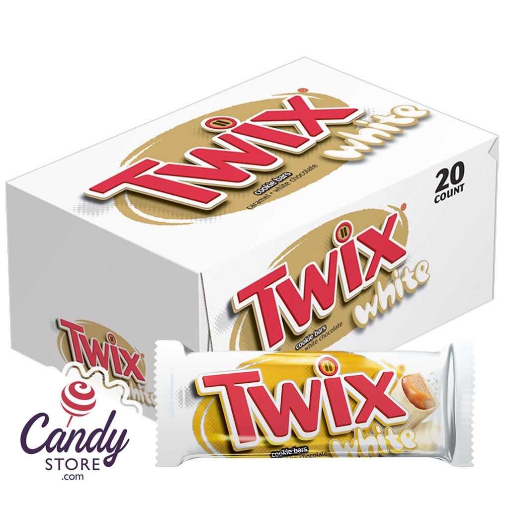 Twix White Chocolate Cookie Bar - 20ct CandyStore.com