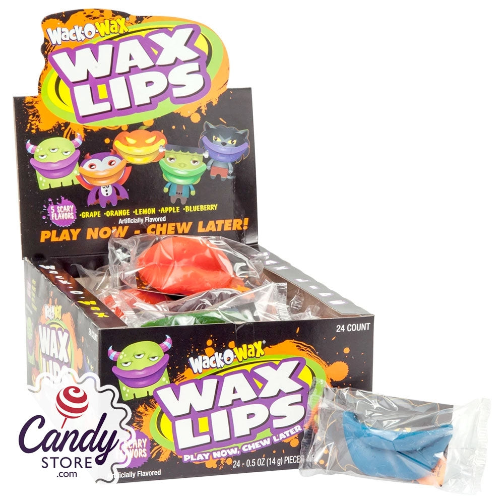 Wack-O-Wax Halloween Assorted Flavor Wax Lips Candy (Pack of 24) – Oasis  Snacks