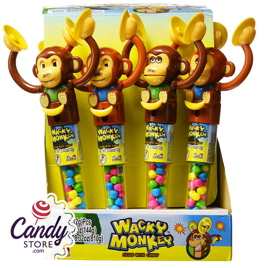 Wacky Monkey Candy-Filled Monkey with Symbols - 12ct CandyStore.com