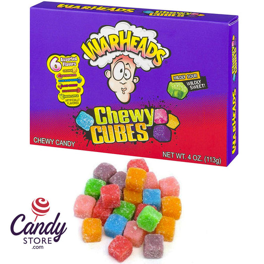 Warhead Sour Chewy Cubes Theater Box - 12ct CandyStore.com