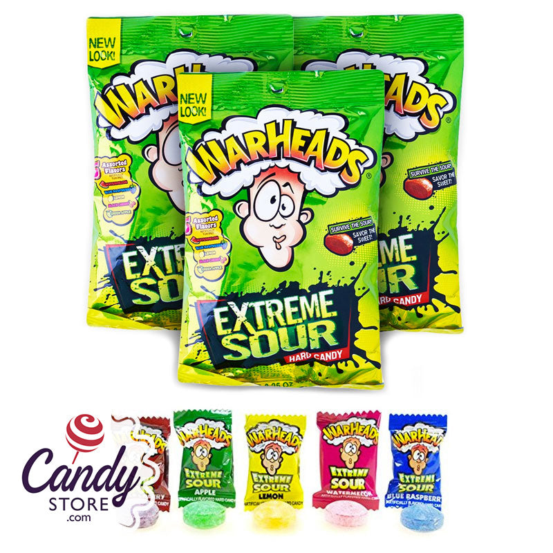 Warheads Extreme Sour Hard Candy Bags - 12ct CandyStore.com