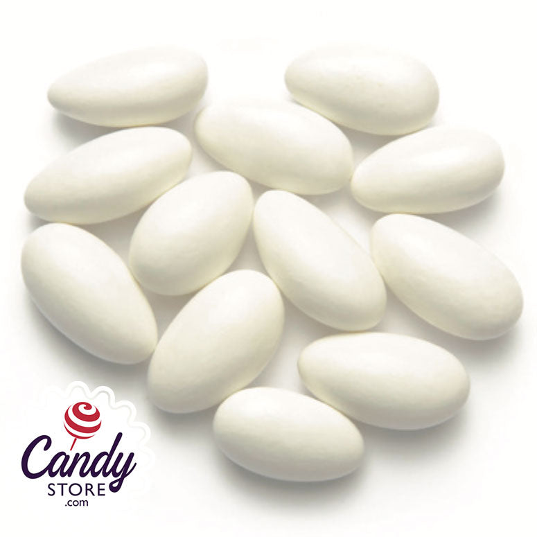 White Jordan Almonds -7lb Bulk CandyStore.com