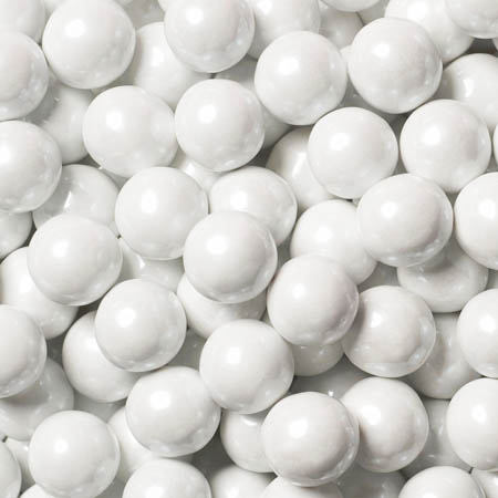 White Pearl Sixlets Candy - 12lb CandyStore.com