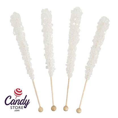 White Rock Candy Crystal Sticks - 36ct Jar CandyStore.com