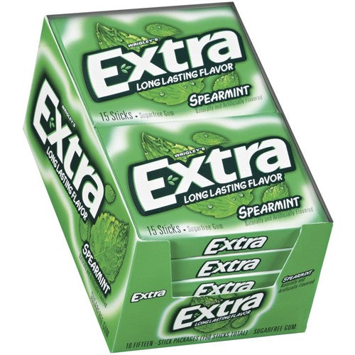 Wrigley Extra Spearmint 15 Stick - 10ct CandyStore.com